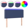 Cabecero con LED de tela azul 80x5x78/88 cm de vidaXL, Cabeceros y pies de cama - Ref: Foro24-3121452, Precio: 35,85 €, Descu...
