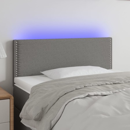 Cabecero con LED de tela gris oscuro 80x5x78/88 cm de vidaXL, Cabeceros y pies de cama - Ref: Foro24-3121447, Precio: 35,63 €...