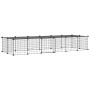 Jaula para mascotas de 28 paneles puerta acero negro 35x35 cm de vidaXL, Jaulas y habitáculos para animales pequeños - Ref: F...