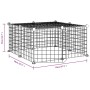 Jaula para mascotas de 12 paneles puerta acero negro 35x35cm de vidaXL, Jaulas y habitáculos para animales pequeños - Ref: Fo...