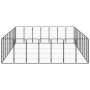 Jaula perros 32 paneles acero recubierto polvo negro 50x100 cm de vidaXL, Casetas y cercados para perros - Ref: Foro24-311596...