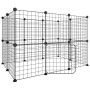 Jaula para mascotas de 20 paneles puerta acero negro 35x35 cm de vidaXL, Jaulas y habitáculos para animales pequeños - Ref: F...