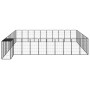 Jaula perros 42 paneles acero recubierto polvo negro 50x100 cm de vidaXL, Casetas y cercados para perros - Ref: Foro24-311595...