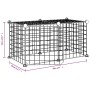 Jaula para mascotas de 8 paneles con puerta acero negro 35x35cm de vidaXL, Jaulas y habitáculos para animales pequeños - Ref:...