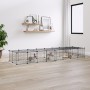 Jaula para mascotas de 36 paneles puerta acero negro 35x35 cm de vidaXL, Jaulas y habitáculos para animales pequeños - Ref: F...