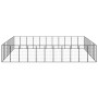 Jaula perros 40 paneles acero recubierto polvo negro 50x100 cm de vidaXL, Casetas y cercados para perros - Ref: Foro24-311596...