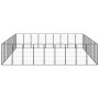 Jaula perros 40 paneles acero recubierto polvo negro 50x100 cm de vidaXL, Casetas y cercados para perros - Ref: Foro24-311596...