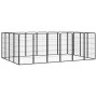 Jaula perros 20 paneles acero recubierto polvo negro 50x100cm de vidaXL, Casetas y cercados para perros - Ref: Foro24-3115961...