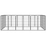 Jaula perros 20 paneles acero recubierto polvo negro 50x100cm de vidaXL, Casetas y cercados para perros - Ref: Foro24-3115961...