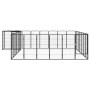 Jaula perros 30 paneles acero recubierto polvo negro 50x100cm de vidaXL, Casetas y cercados para perros - Ref: Foro24-3115953...
