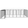 Jaula perros 30 paneles acero recubierto polvo negro 50x100cm de vidaXL, Casetas y cercados para perros - Ref: Foro24-3115953...
