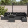 Conjunto de sofá de jardín 7 pcs Negro Poliratán en Sofás de exterior | Comprar online en Foru.es