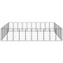 Jaula perros 36 paneles acero recubierto polvo negro 50x100 cm de vidaXL, Casetas y cercados para perros - Ref: Foro24-311596...