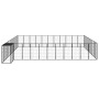 Jaula perros 46 paneles acero recubierto polvo negro 50x100 cm de vidaXL, Casetas y cercados para perros - Ref: Foro24-311595...