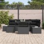 Conjunto de sofá de jardín 7 pcs Negro ratán sintético en Sofás de exterior | Comprar online en Foru.es
