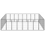 Jaula perros 28 paneles acero recubierto polvo negro 50x100 cm de vidaXL, Casetas y cercados para perros - Ref: Foro24-311596...