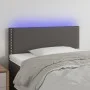Headboard with LED gray synthetic leather 100x5x78/88 cm by vidaXL, Headboards and footboards - Ref: Foro24-3121560, Price: 4...