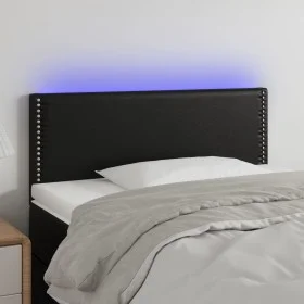 Kopfteil mit LED aus schwarzem Kunstleder 100x5x78/88 cm von vidaXL, Kopf- und Fußteile - Ref: Foro24-3121556, Preis: 39,63 €...
