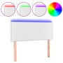 Cabecero con LED cuero sintético blanco 80x5x78/88 cm de vidaXL, Cabeceros y pies de cama - Ref: Foro24-3121545, Precio: 43,6...