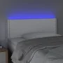 Headboard with LED white synthetic leather 80x5x78/88 cm by vidaXL, Headboards and footboards - Ref: Foro24-3121545, Price: 4...