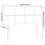Dunkelgraues Samtkopfteil mit LED 100x5x78/88 cm von vidaXL, Kopf- und Fußteile - Ref: Foro24-3121655, Preis: 53,97 €, Rabatt: %