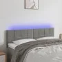 Light gray velvet headboard with LED 144x5x78/88 cm by vidaXL, Headboards and footboards - Ref: Foro24-3121660, Price: 63,89 ...