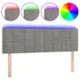 Light gray velvet headboard with LED 144x5x78/88 cm by vidaXL, Headboards and footboards - Ref: Foro24-3121660, Price: 63,89 ...