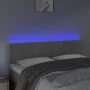 Light gray velvet headboard with LED 144x5x78/88 cm by vidaXL, Headboards and footboards - Ref: Foro24-3121660, Price: 63,89 ...