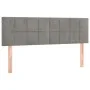 Light gray velvet headboard with LED 144x5x78/88 cm by vidaXL, Headboards and footboards - Ref: Foro24-3121660, Price: 63,89 ...