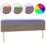 Cabecero con LED de tela gris taupe 180x5x78/88 cm de vidaXL, Cabeceros y pies de cama - Ref: Foro24-3121630, Precio: 62,59 €...