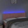 Cabecero con LED de terciopelo rosa 144x5x78/88 cm de vidaXL, Cabeceros y pies de cama - Ref: Foro24-3121665, Precio: 57,35 €...