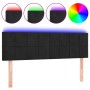 Cabecero con LED de terciopelo negro 144x5x78/88 cm de vidaXL, Cabeceros y pies de cama - Ref: Foro24-3121662, Precio: 53,55 ...