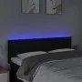 Black fabric headboard with LED 144x5x78/88 cm by vidaXL, Headboards and footboards - Ref: Foro24-3121612, Price: 74,56 €, Di...
