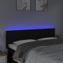 Cabecero con LED de tela negro 144x5x78/88 cm de vidaXL, Cabeceros y pies de cama - Ref: Foro24-3121612, Precio: 63,17 €, Des...