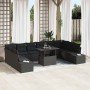 Conjunto de sofá de jardín 11 pcs Negro Poliratán en Sofás de exterior | Comprar online en Foru.es