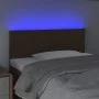 Dark brown fabric headboard with LED 100x5x78/88 cm by vidaXL, Headboards and footboards - Ref: Foro24-3121605, Price: 54,58 ...