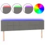 Kopfteil mit LED aus dunkelgrauem Stoff 180x5x78/88 cm von vidaXL, Kopf- und Fußteile - Ref: Foro24-3121627, Preis: 61,64 €, ...