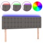 Cabecero con LED cuero sintético negro 144x5x78/88 cm de vidaXL, Cabeceros y pies de cama - Ref: Foro24-3121706, Precio: 60,2...