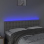 Cabecero con LED cuero sintético negro 144x5x78/88 cm de vidaXL, Cabeceros y pies de cama - Ref: Foro24-3121706, Precio: 60,2...