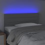 Cabecero con luces LED de tela gris claro 80x5x78/88 cm de vidaXL, Cabeceros y pies de cama - Ref: Foro24-3121726, Precio: 40...
