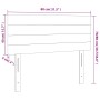 Cabecero con luces LED de tela gris claro 80x5x78/88 cm de vidaXL, Cabeceros y pies de cama - Ref: Foro24-3121726, Precio: 40...