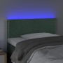 Cabecero con LED de terciopelo verde oscuro 100x5x78/88 cm de vidaXL, Cabeceros y pies de cama - Ref: Foro24-3121517, Precio:...