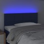 Cabecero con LED de tela azul 80x5x78/88 cm de vidaXL, Cabeceros y pies de cama - Ref: Foro24-3121592, Precio: 35,40 €, Descu...