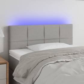 Cabecero con LED de tela gris claro 100x5x78/88 cm de vidaXL, Cabeceros y pies de cama - Ref: Foro24-3121602, Precio: 46,00 €...