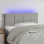 Kopfteil aus hellgrauem Stoff mit LED 100x5x78/88 cm von vidaXL, Kopf- und Fußteile - Ref: Foro24-3121602, Preis: 48,16 €, Ra...