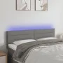 Dunkelgraues Stoffkopfteil mit LED 144x5x78/88 cm von vidaXL, Kopf- und Fußteile - Ref: Foro24-3121751, Preis: 56,28 €, Rabat...