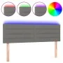 Dunkelgraues Stoffkopfteil mit LED 144x5x78/88 cm von vidaXL, Kopf- und Fußteile - Ref: Foro24-3121751, Preis: 56,28 €, Rabat...