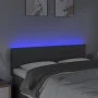 Dunkelgraues Stoffkopfteil mit LED 144x5x78/88 cm von vidaXL, Kopf- und Fußteile - Ref: Foro24-3121751, Preis: 56,28 €, Rabat...