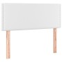 Cabecero con LED cuero sintético blanco 100x5x78/88 cm de vidaXL, Cabeceros y pies de cama - Ref: Foro24-3121557, Precio: 39,...