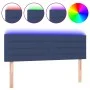 LED-Kopfteil aus blauem Stoff, 144 x 5 x 78/88 cm von vidaXL, Kopf- und Fußteile - Ref: Foro24-3121756, Preis: 63,33 €, Rabat...